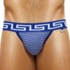 Jock Strap Hellenic Rayé Bleu - Blanc