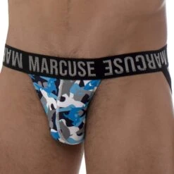 Jock Strap Hercule Camouflage Bleu