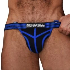 Jock Strap Hybred Noir - Bleu