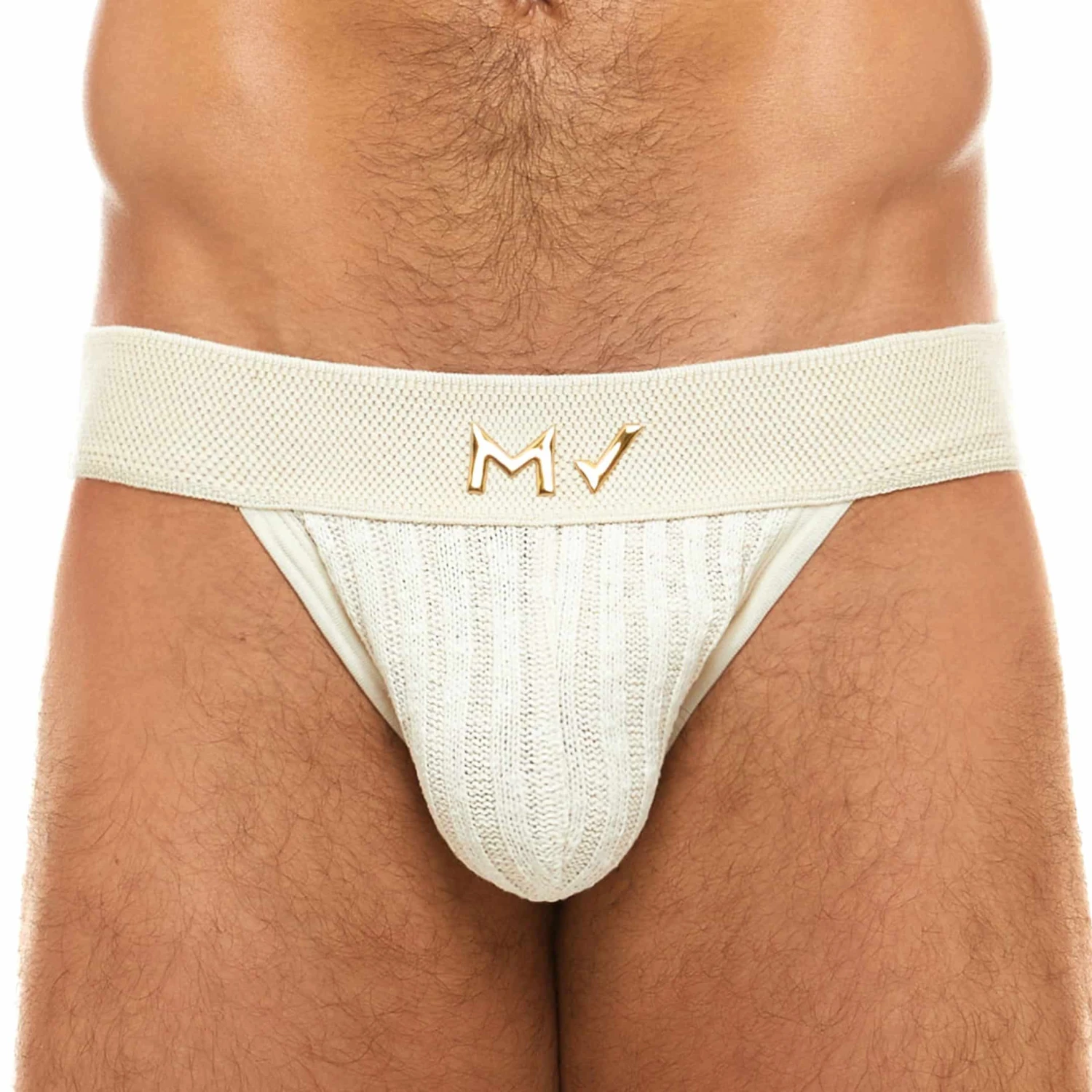 Jock Strap Knitted Ivoire 1 Jock Strap Knitted Ivoire