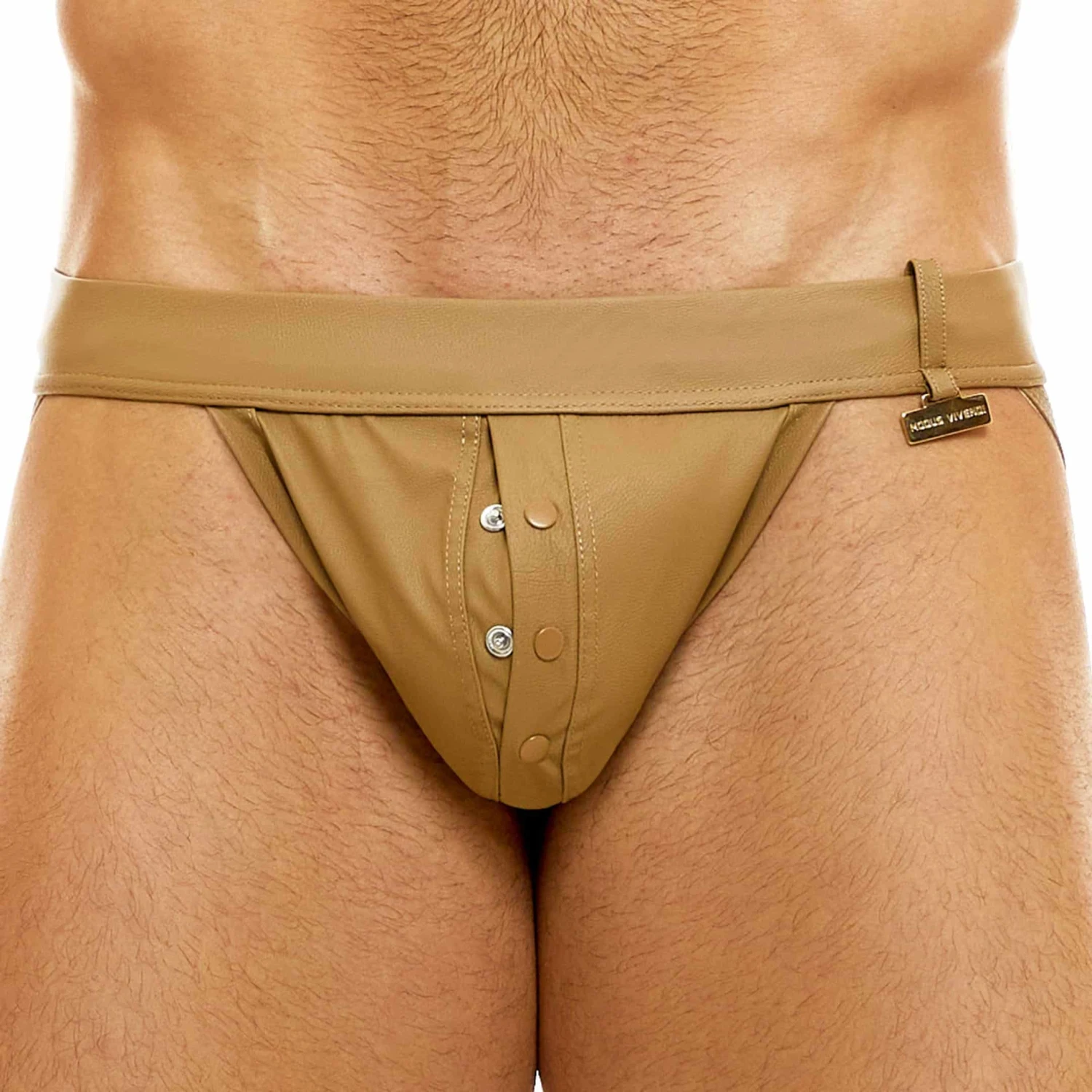 Jock Strap Leather Legacy Ocre 2 Jock Strap Leather Legacy Ocre – Image 2