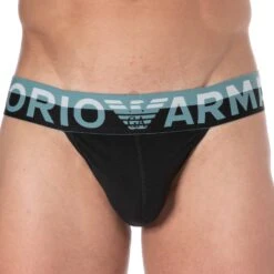 Jock Strap Megalogo Coton Noir