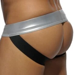 Jock Strap Metallic Argent