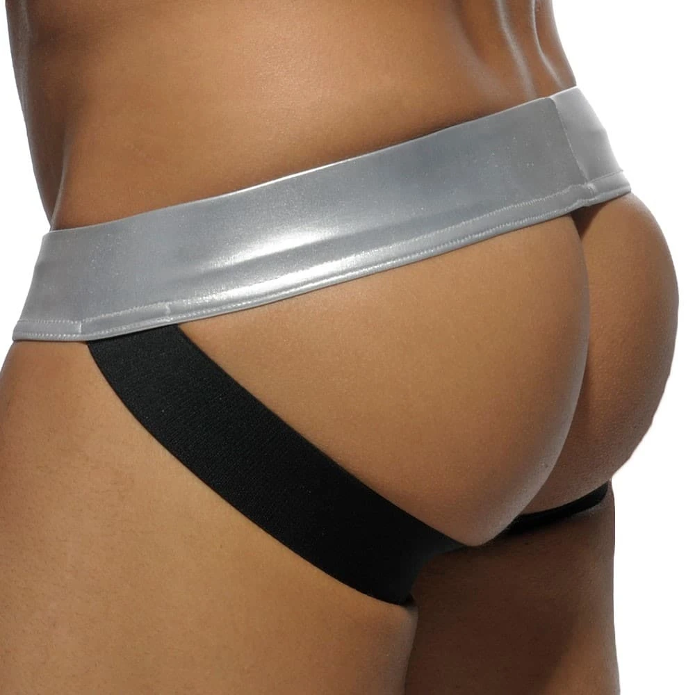 Jock Strap Metallic Argent 1 Jock Strap Metallic Argent