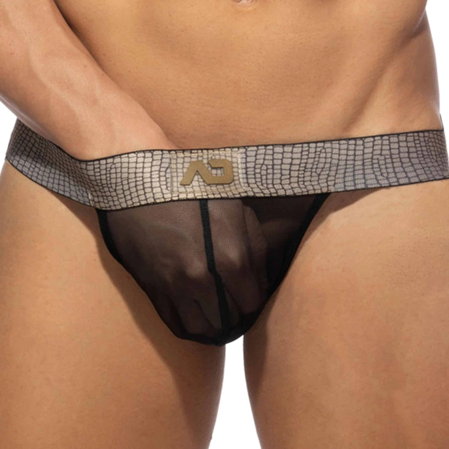 Jock Strap Net Snake Noir - Or 1 Jock Strap Net Snake Noir - Or