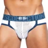 Jock Strap Open Mesh Blanc