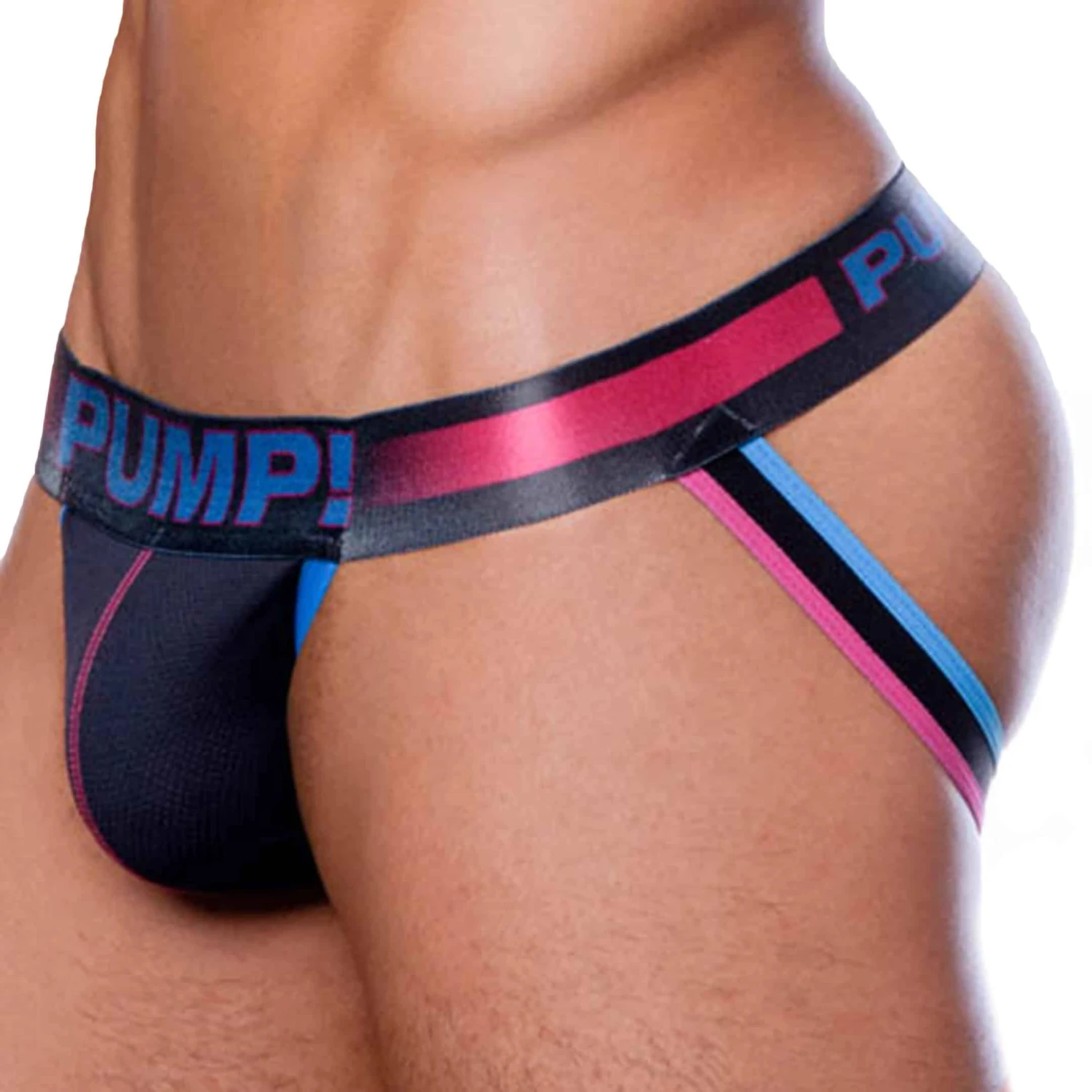 Jock Strap Play Noir - Rose Fuchsia 1 Jock Strap Play Noir - Rose Fuchsia