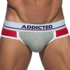 Jock Strap Push Up Sport Gris