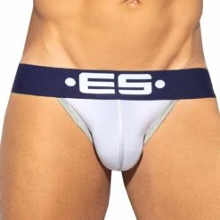 Jock Strap Sportive Microfibre Blanc