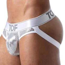 Jock Strap Star Argent