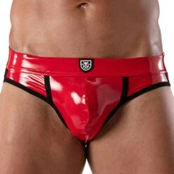 Jock Strap Vinyl Rouge