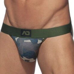 Jock Strap Washed Camo Kaki