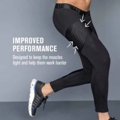 Legging Compression Modérée ActiveLife Noir 10 Legging Compression Modérée ActiveLife Noir -Boutique De Sous-vêtements legging compression moderee activelife noir leo 4