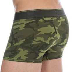 Lot De 2 Boxers Camouflage Coton Noir - Kaki -Boutique De Sous-vêtements lot de 2 boxers camouflage coton noir kaki diesel 2