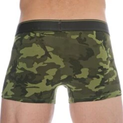 Lot De 2 Boxers Camouflage Coton Noir - Kaki -Boutique De Sous-vêtements lot de 2 boxers camouflage coton noir kaki diesel 3