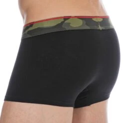 Lot De 2 Boxers Camouflage Coton Noir - Kaki -Boutique De Sous-vêtements lot de 2 boxers camouflage coton noir kaki diesel 6