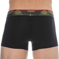 Lot De 2 Boxers Camouflage Coton Noir - Kaki -Boutique De Sous-vêtements lot de 2 boxers camouflage coton noir kaki diesel 7