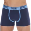 Lot De 2 Boxers Contrast Coton Bleu Marine - Bleu Ciel