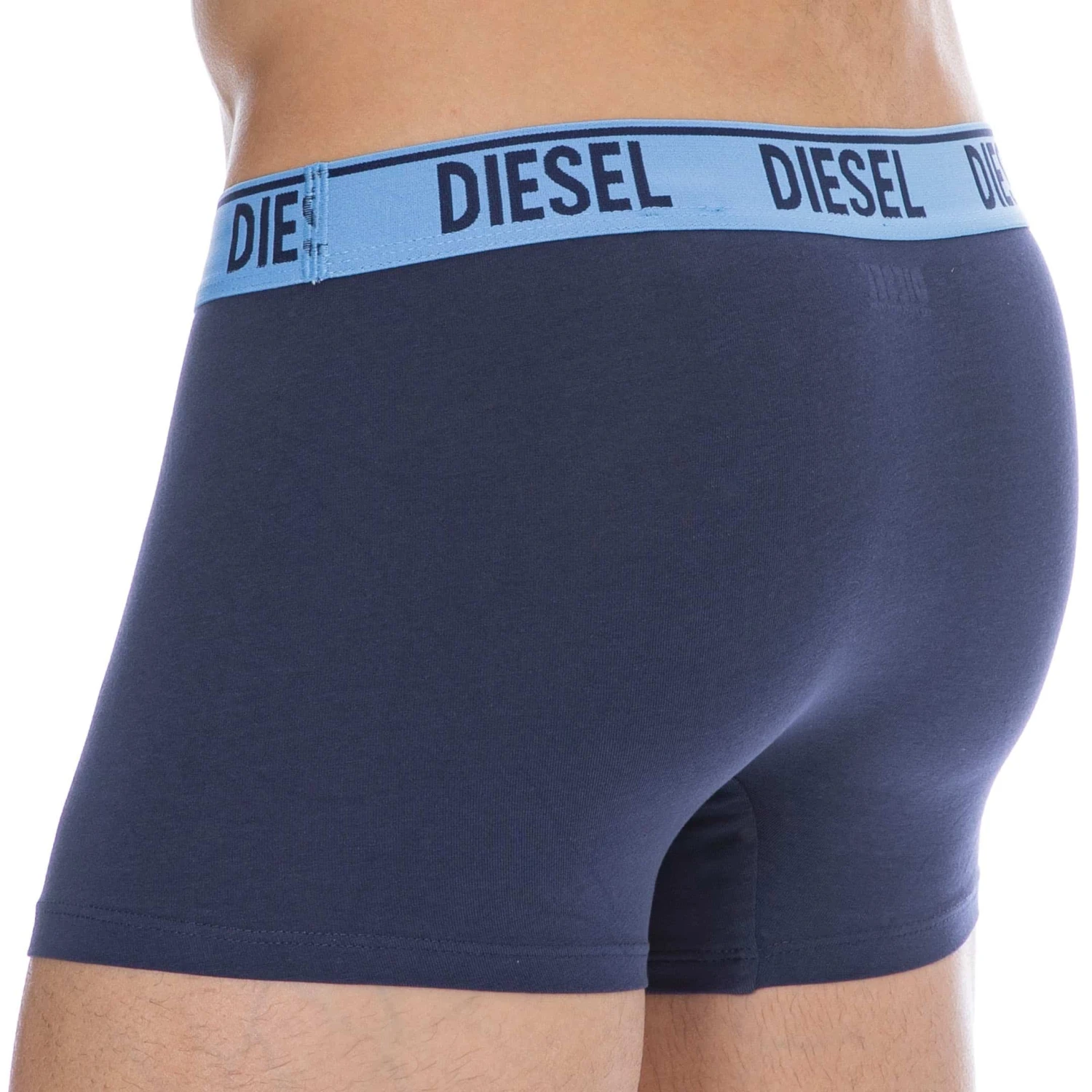 Lot De 2 Boxers Contrast Coton Bleu Marine - Bleu Ciel 3 Lot De 2 Boxers Contrast Coton Bleu Marine - Bleu Ciel – Image 3