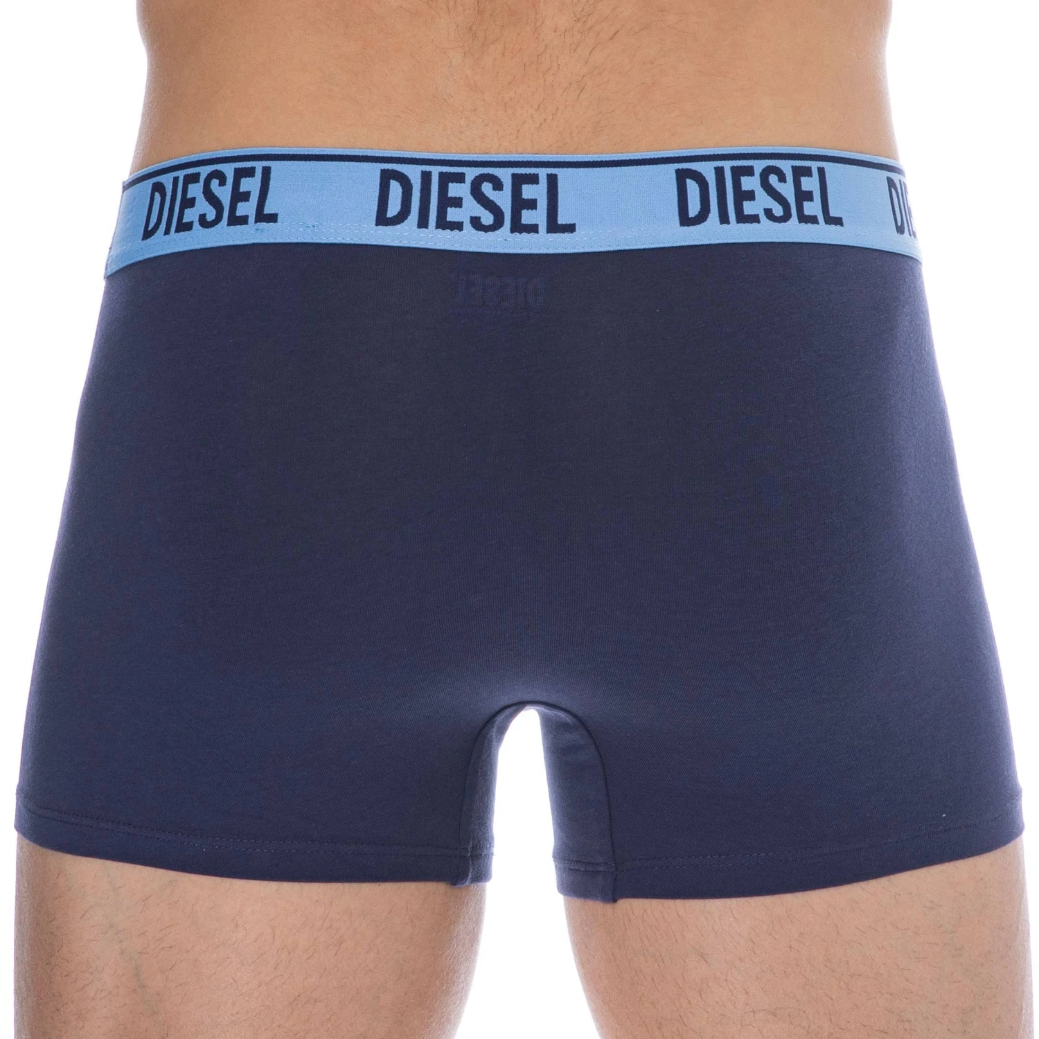 Lot De 2 Boxers Contrast Coton Bleu Marine - Bleu Ciel 4 Lot De 2 Boxers Contrast Coton Bleu Marine - Bleu Ciel – Image 4