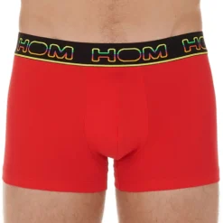 Lot De 2 Boxers Coton Stretch Ivano Noir - Rouge -Boutique De Sous-vêtements lot de 2 boxers coton stretch ivano noir rouge hom 2