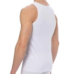 Lot De 2 Débardeurs Pur Coton Blancs -Boutique De Sous-vêtements lot de 2 debardeurs pur coton blancs diesel 2