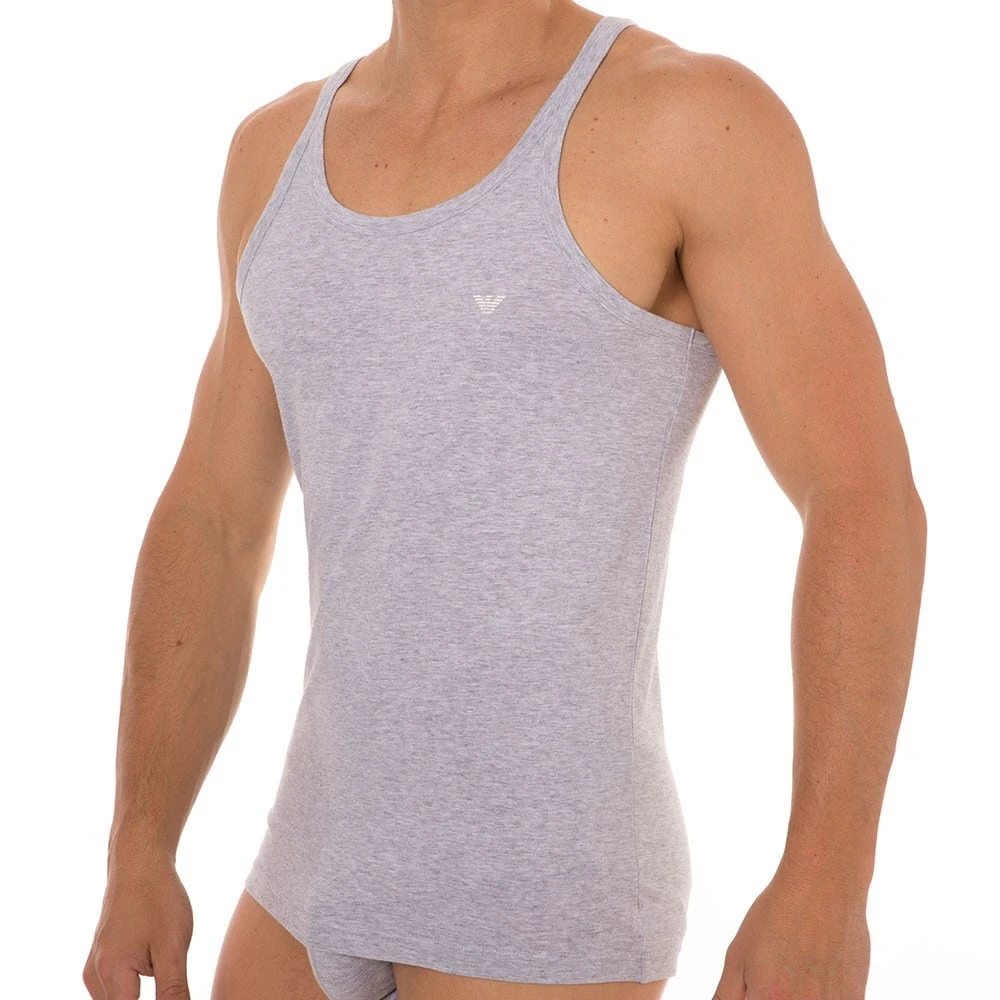 Lot De 2 Débardeurs Pure Cotton Marine - Gris 4 Lot De 2 Débardeurs Pure Cotton Marine - Gris – Image 4