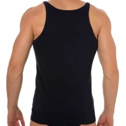 Lot De 2 Débardeurs Pure Cotton Marine - Gris 10 Lot De 2 Débardeurs Pure Cotton Marine - Gris -Boutique De Sous-vêtements lot de 2 debardeurs pure cotton marine gris emporio armani 4