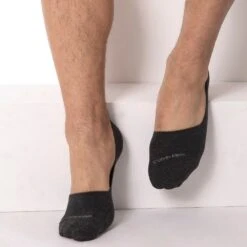 Lot De 2 Paires De Chaussettes Invisibles Luca Gris Clair - Anthracite -Boutique De Sous-vêtements lot de 2 paires de chaussettes invisibles luca grises calvin klein 3