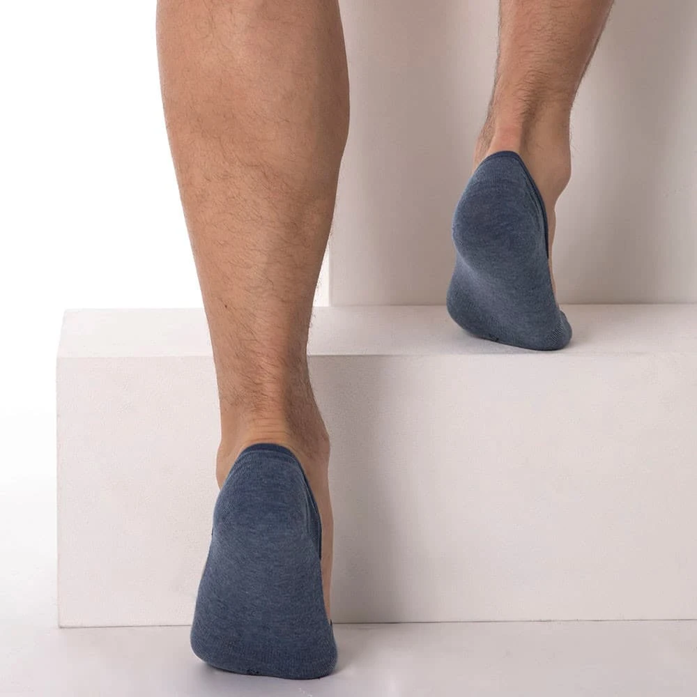 Lot De 2 Paires De Chaussettes Invisibles Luca Marine - Denim 6 Lot De 2 Paires De Chaussettes Invisibles Luca Marine - Denim – Image 6