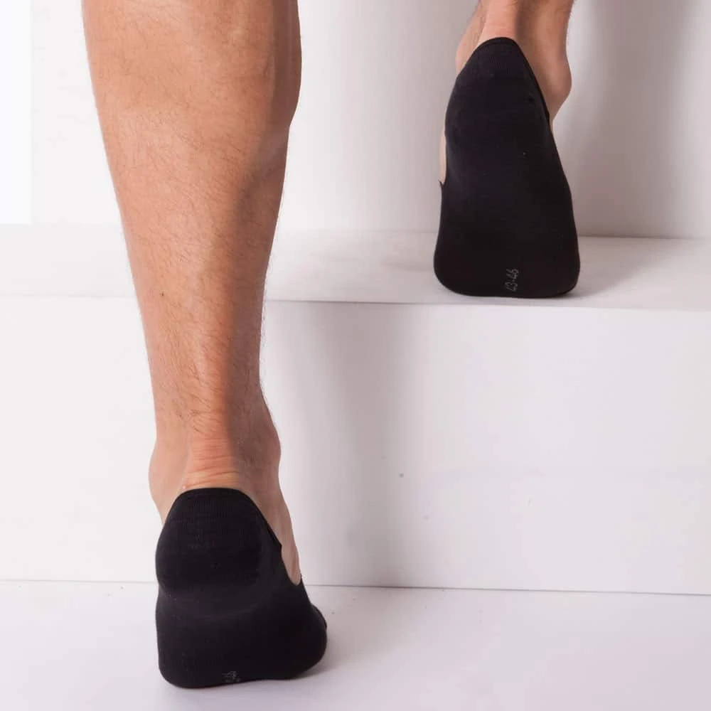 Lot De 2 Paires De Chaussettes Invisibles Luca Noires 4 Lot De 2 Paires De Chaussettes Invisibles Luca Noires – Image 4