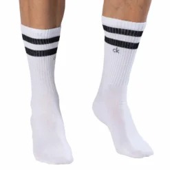 Lot De 2 Paires De Chaussettes Sport Maurice Blanches -Boutique De Sous-vêtements lot de 2 paires de chaussettes sport maurice blanches calvin klein 3