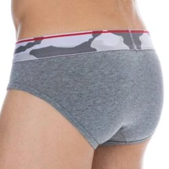 Lot De 2 Slips Camouflage Coton Gris -Boutique De Sous-vêtements lot de 2 slips camouflage coton gris diesel 6