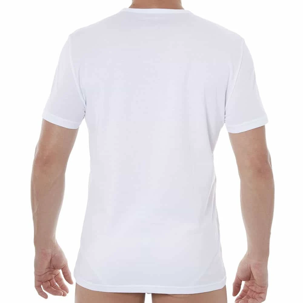 Lot De 2 T-Shirts V-Neck Pure Cotton Blancs 3 Lot De 2 T-Shirts V-Neck Pure Cotton Blancs – Image 3
