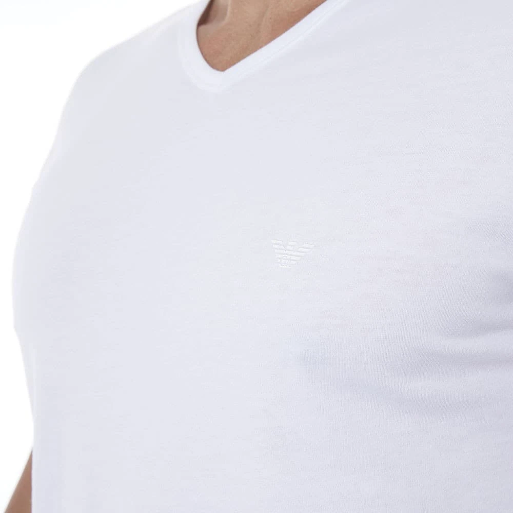 Lot De 2 T-Shirts V-Neck Pure Cotton Blancs 4 Lot De 2 T-Shirts V-Neck Pure Cotton Blancs – Image 4