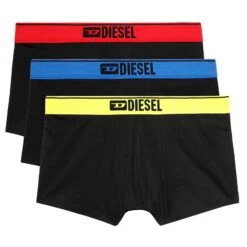 Lot De 3 Boxers Contrast Coton Noirs 5 Lot De 3 Boxers Contrast Coton Noirs -Boutique De Sous-vêtements lot de 3 boxers contrast coton noirs diesel 2