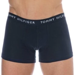 Lot De 3 Boxers Essential Coton Recyclé Bleu Marine -Boutique De Sous-vêtements lot de 3 boxers essential coton recycle bleu marine tommy hilfiger 4