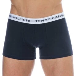 Lot De 3 Boxers Essential Coton Recyclé Bleu Marine -Boutique De Sous-vêtements lot de 3 boxers essential coton recycle bleu marine tommy hilfiger 8