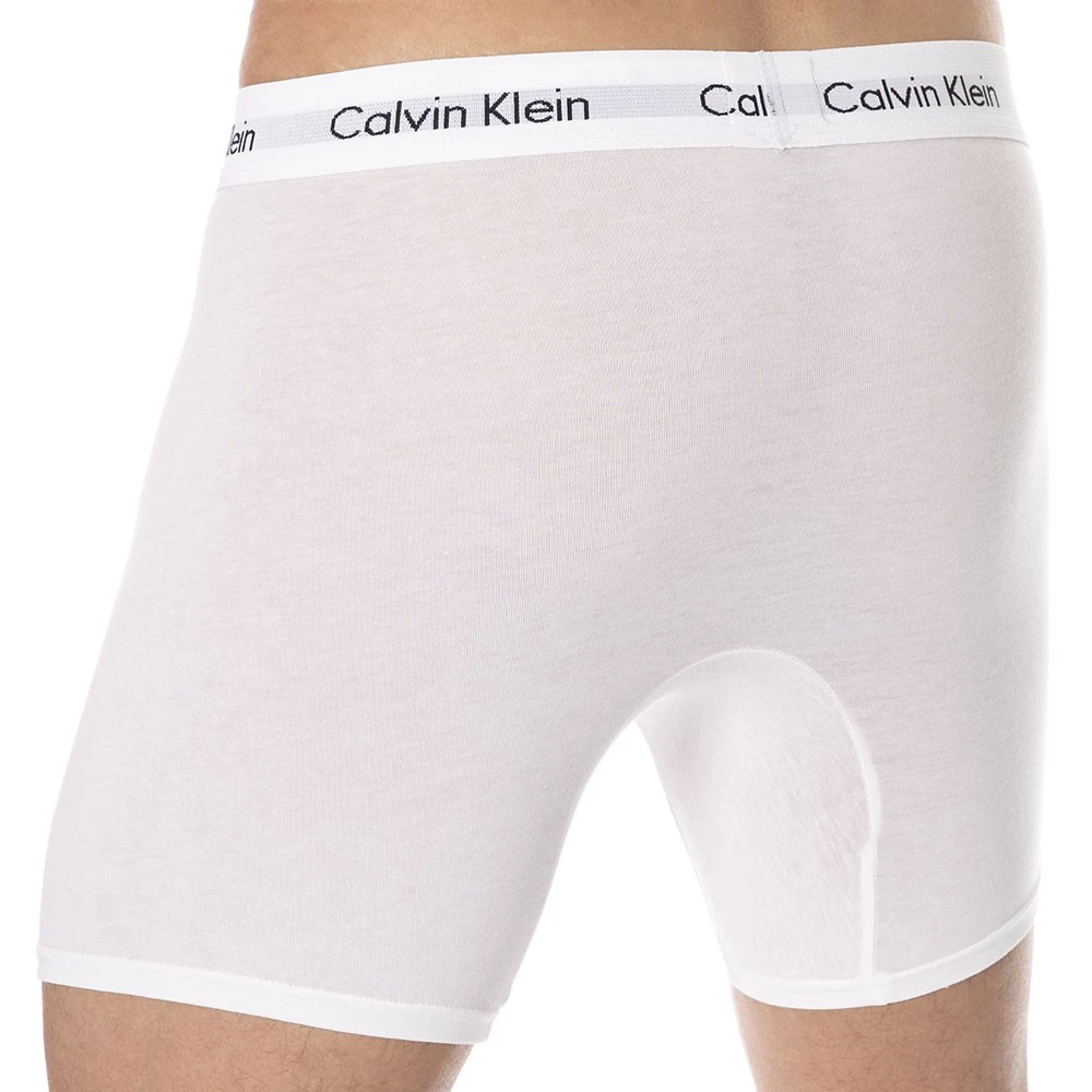 Lot De 3 Boxers Longs Cotton Stretch Noir - Blanc - Gris 8 Lot De 3 Boxers Longs Cotton Stretch Noir - Blanc - Gris – Image 8