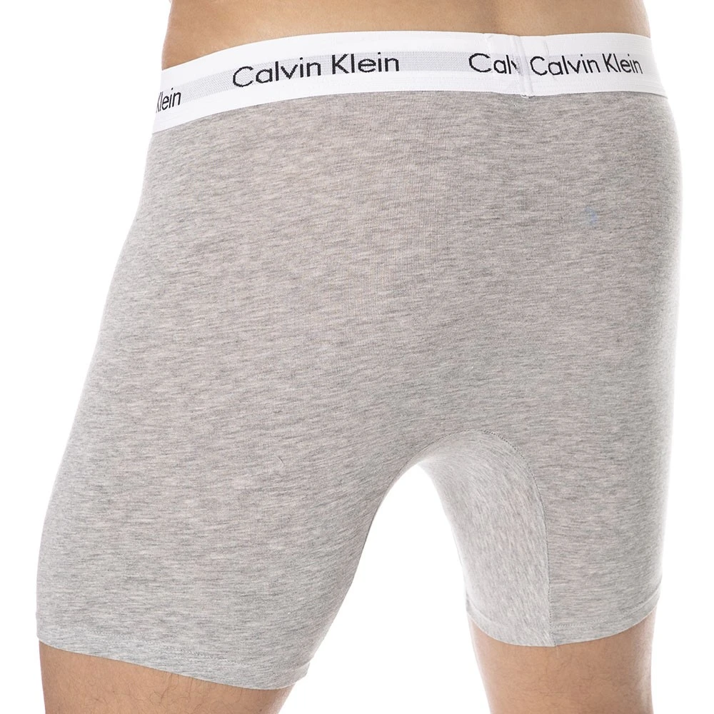 Lot De 3 Boxers Longs Cotton Stretch Noir - Blanc - Gris 9 Lot De 3 Boxers Longs Cotton Stretch Noir - Blanc - Gris – Image 9