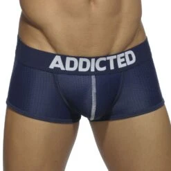 Lot De 3 Boxers Courts Mesh Push Up Blanc - Bleu Marine - Noir