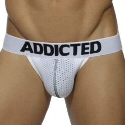 Lot De 3 Jock Straps Mesh Push Up Blanc - Marine - Noir