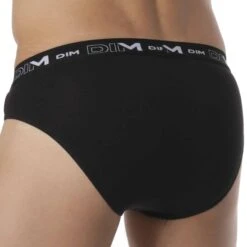 Lot De 3 Slips Coton Stretch Noirs -Boutique De Sous-vêtements lot de 3 slips coton stretch noirs dim 2