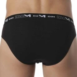 Lot De 3 Slips Coton Stretch Noirs -Boutique De Sous-vêtements lot de 3 slips coton stretch noirs dim 3