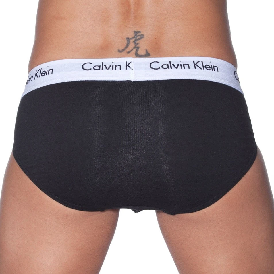 Lot De 3 Slips Cotton Stretch Noirs 3 Lot De 3 Slips Cotton Stretch Noirs – Image 3