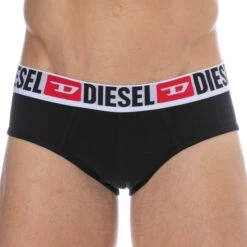 Lot De 3 Slips Denim Division Coton Noirs -Boutique De Sous-vêtements lot de 3 slips denim division coton noirs diesel 4