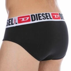 Lot De 3 Slips Denim Division Coton Noirs -Boutique De Sous-vêtements lot de 3 slips denim division coton noirs diesel 6