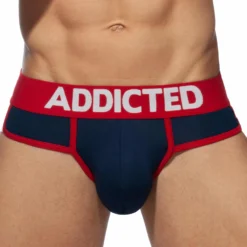 Lot De 3 Slips Second Skin Blanc - Marine - Bleu Roi -Boutique De Sous-vêtements lot de 3 slips second skin blanc marine bleu roi addicted 4