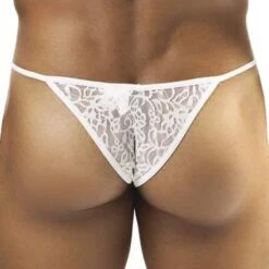 Mini Slip Kini Dentelle Blanc