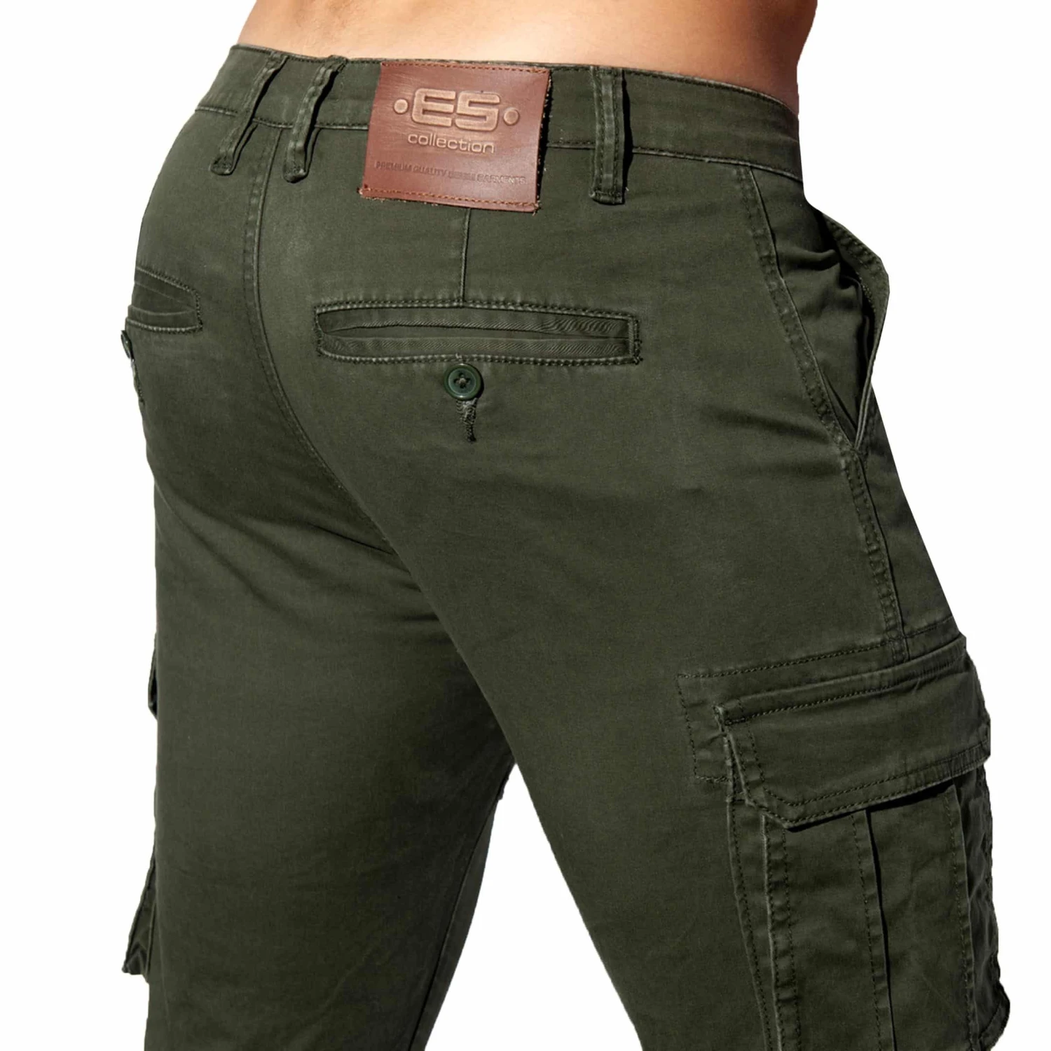 Pantalon Cargo Kaki 3 Pantalon Cargo Kaki – Image 3